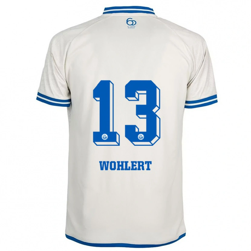 Danxen Dětské Finlay Wohlert #13 Bílá Modrá Daleko Hráčské Dresy 2025/26 Dres
