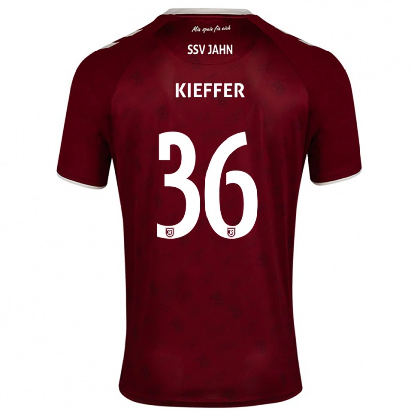 Danxen Dětské Ben Kieffer #36 Vínová Bílá Daleko Hráčské Dresy 2025/26 Dres