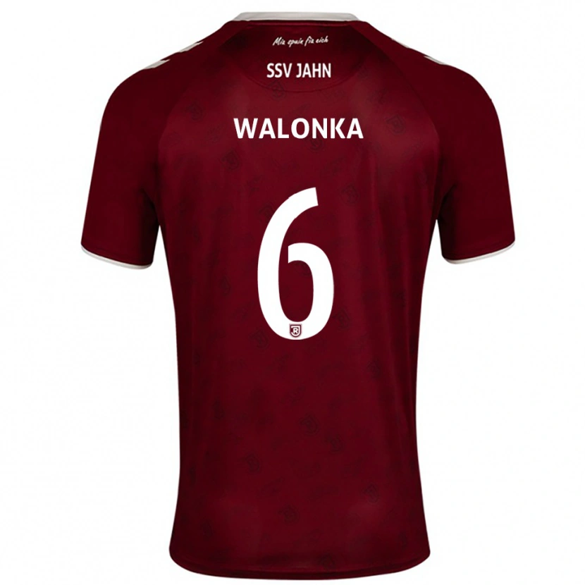 Danxen Dětské Luca Walonka #6 Vínová Bílá Daleko Hráčské Dresy 2025/26 Dres