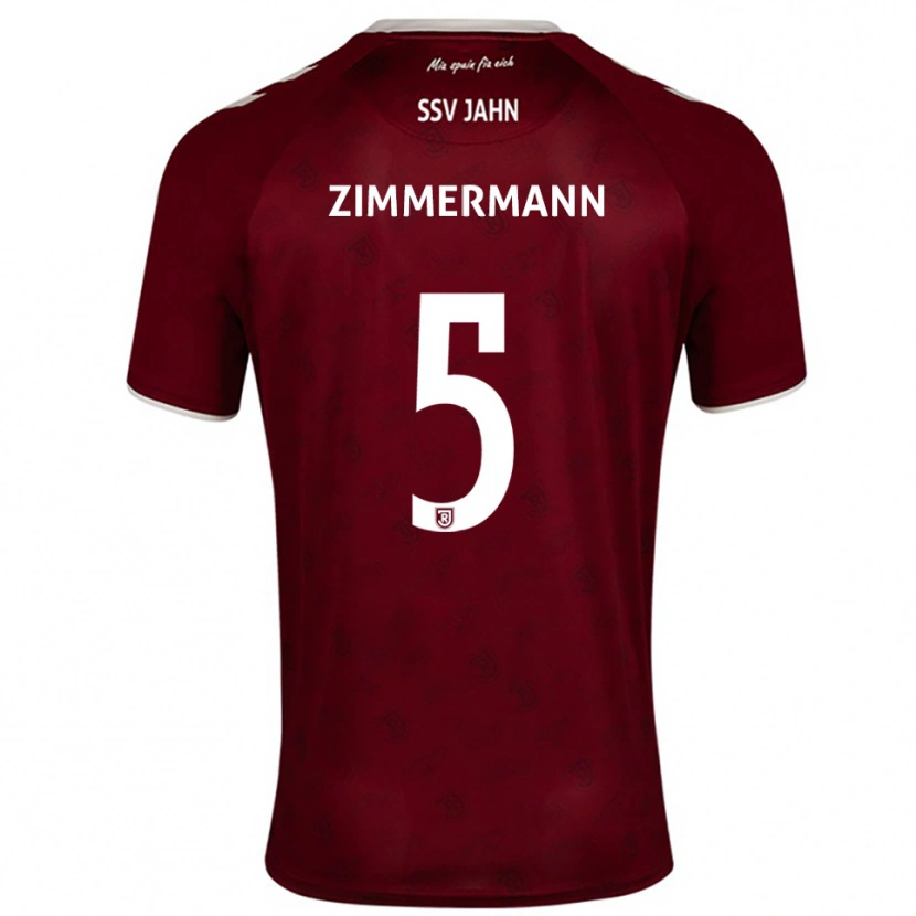 Danxen Dětské Vitus Zimmermann #5 Vínová Bílá Daleko Hráčské Dresy 2025/26 Dres
