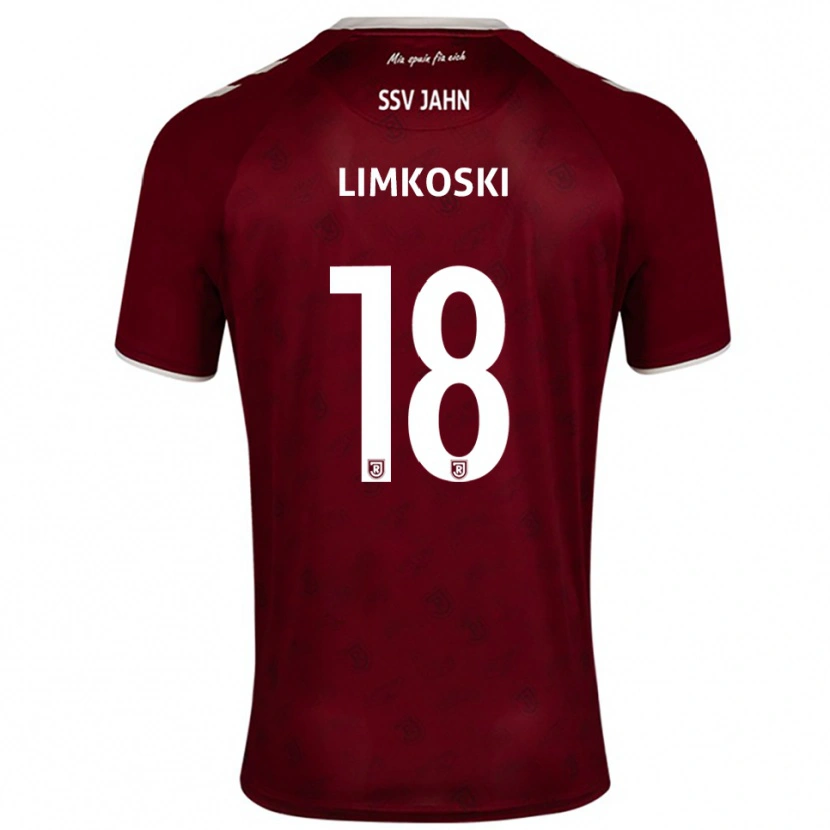 Danxen Dětské Mubin Limkoski #18 Vínová Bílá Daleko Hráčské Dresy 2025/26 Dres
