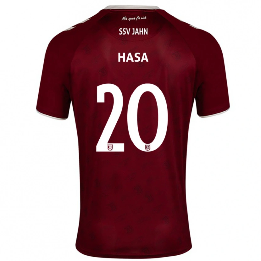Danxen Dětské Samuel Hasa #20 Vínová Bílá Daleko Hráčské Dresy 2025/26 Dres