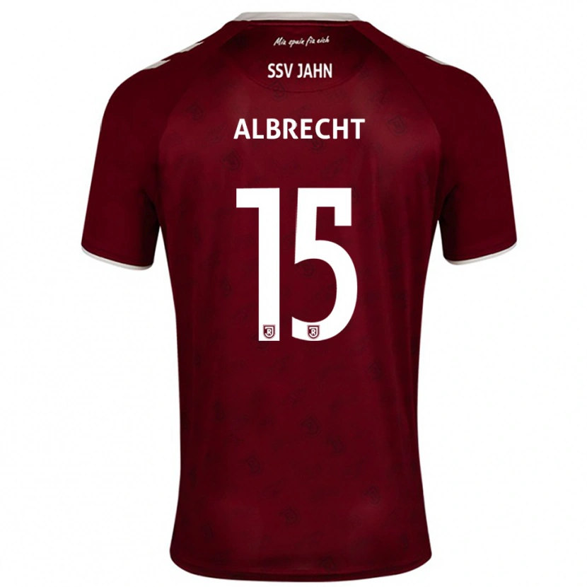 Danxen Dětské Felix Albrecht #15 Vínová Bílá Daleko Hráčské Dresy 2025/26 Dres