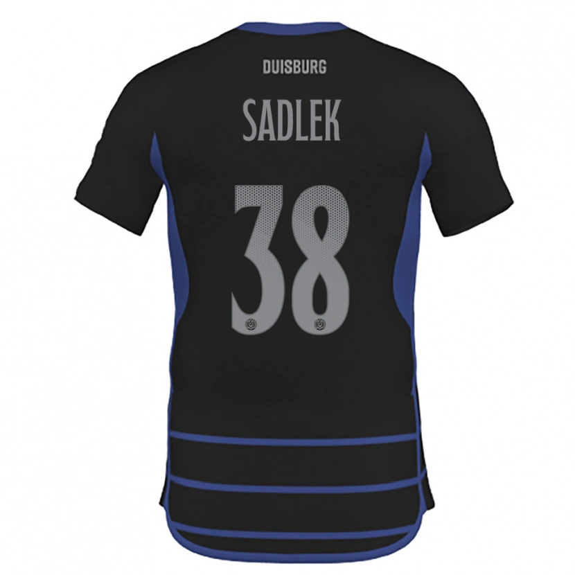 Danxen Dětské Gabriel Sadlek #38 Černá Modrá Daleko Hráčské Dresy 2025/26 Dres