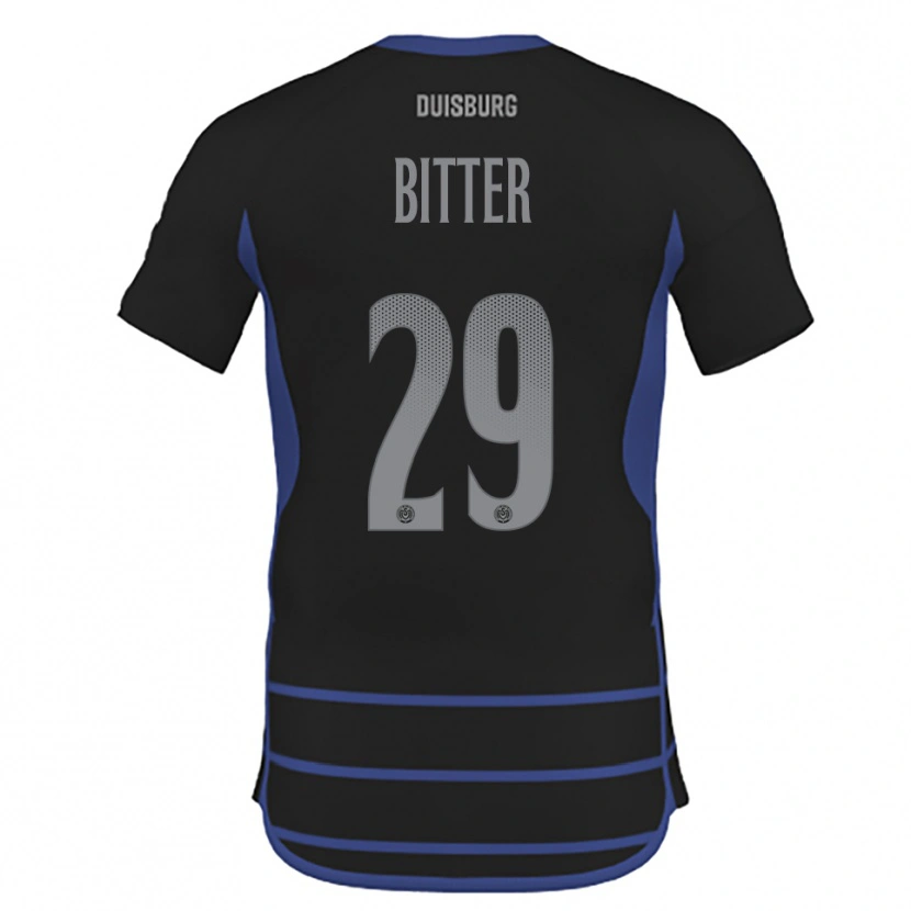 Danxen Dětské Joshua Bitter #29 Černá Modrá Daleko Hráčské Dresy 2025/26 Dres