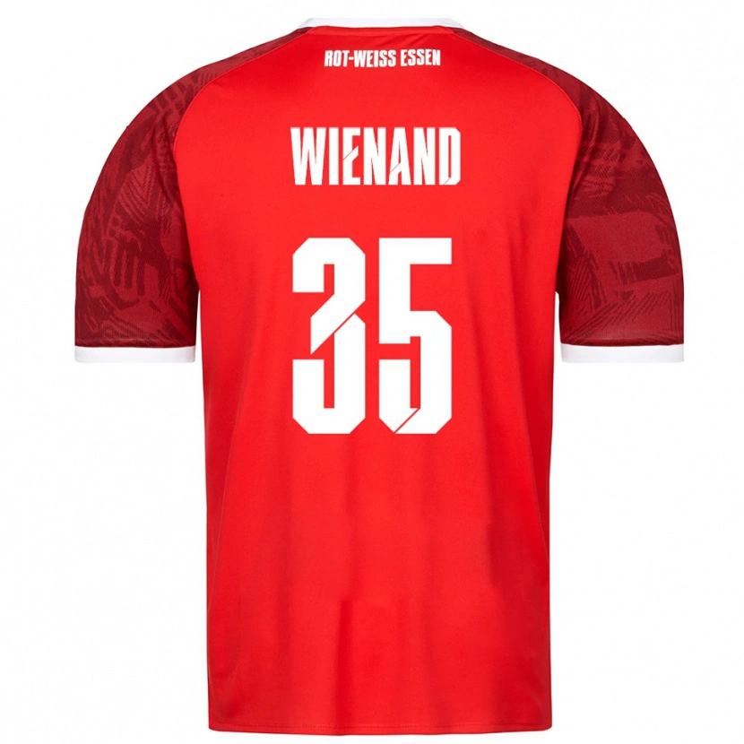 Danxen Dětské Felix Wienand #35 Červená Vínová Bílá Daleko Hráčské Dresy 2025/26 Dres