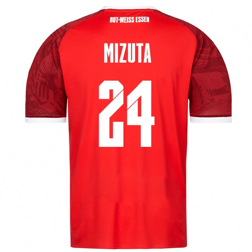 Danxen Dětské Kaito Mizuta #24 Červená Vínová Bílá Daleko Hráčské Dresy 2025/26 Dres