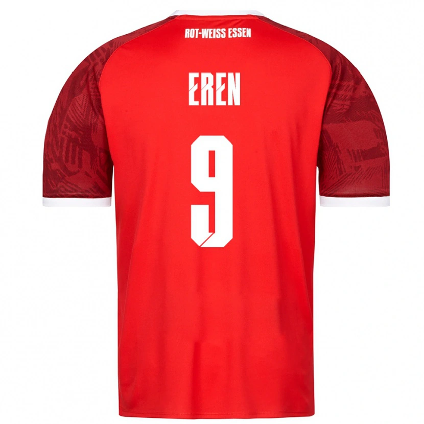 Danxen Dětské Baran Eren #9 Červená Vínová Bílá Daleko Hráčské Dresy 2025/26 Dres