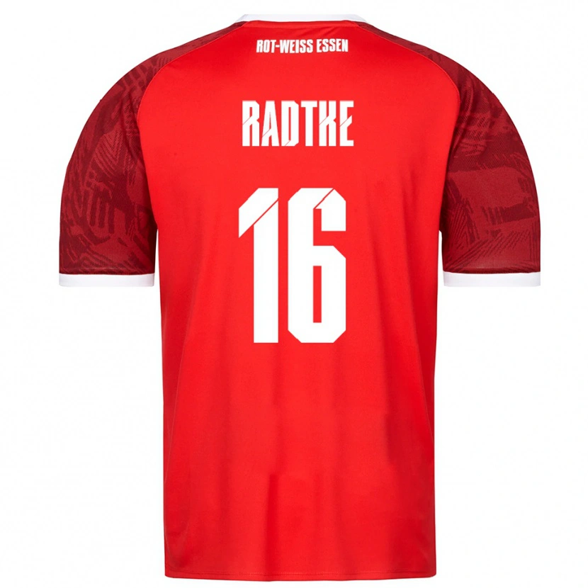 Danxen Dětské Tim Radtke #16 Červená Vínová Bílá Daleko Hráčské Dresy 2025/26 Dres