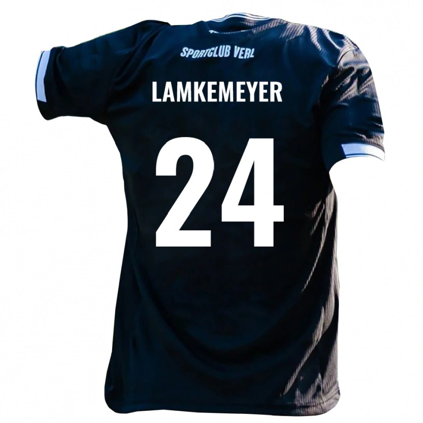 Danxen Dětské Moritz Lamkemeyer #24 Černá Bílá Daleko Hráčské Dresy 2025/26 Dres