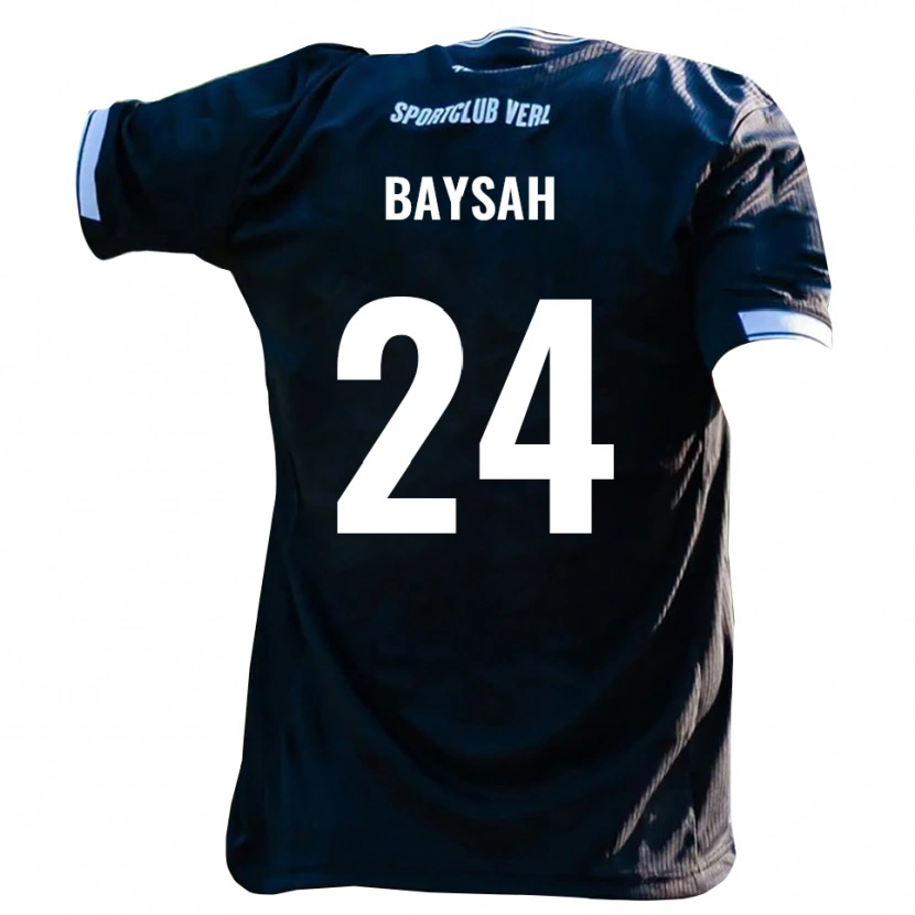 Danxen Dětské Mayango Baysah #24 Černá Bílá Daleko Hráčské Dresy 2025/26 Dres