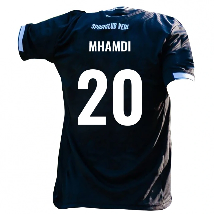 Danxen Dětské Oualid Mhamdi #20 Černá Bílá Daleko Hráčské Dresy 2025/26 Dres
