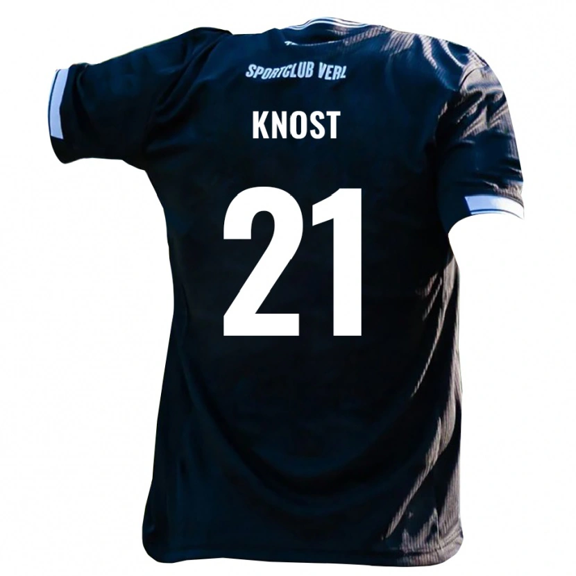 Danxen Dětské Tobias Knost #21 Černá Bílá Daleko Hráčské Dresy 2025/26 Dres
