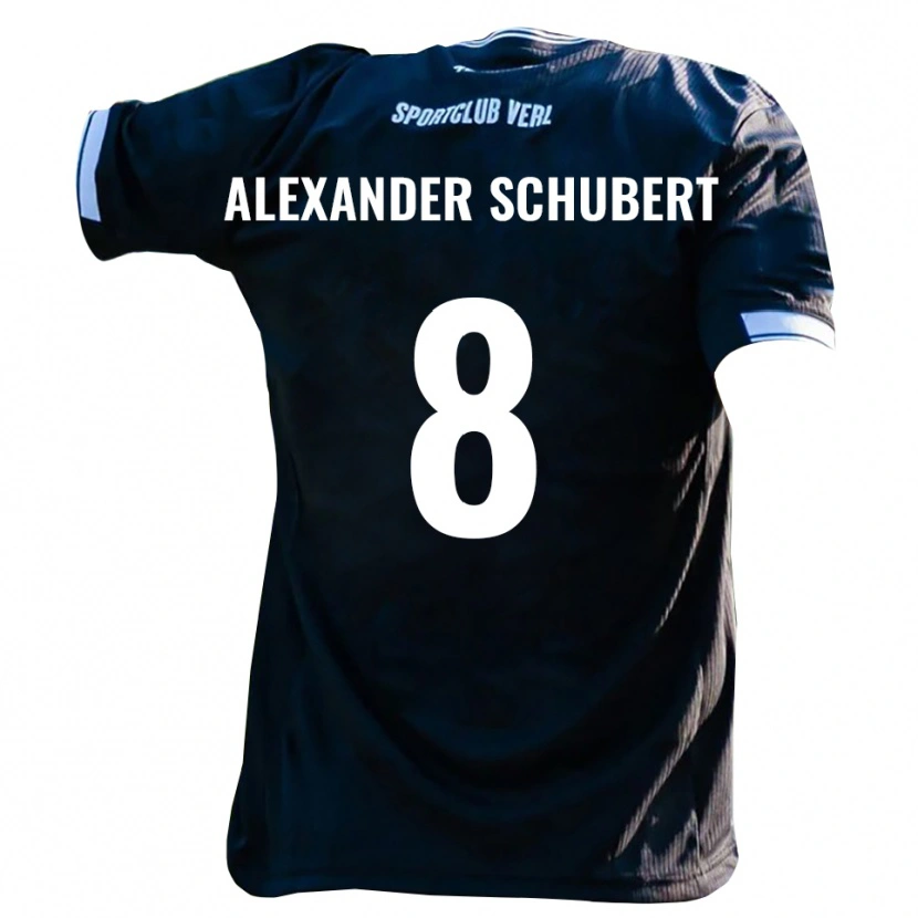 Danxen Dětské Tristan Alexander Schubert #8 Černá Bílá Daleko Hráčské Dresy 2025/26 Dres