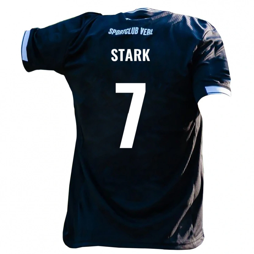 Danxen Dětské Julian Stark #7 Černá Bílá Daleko Hráčské Dresy 2025/26 Dres