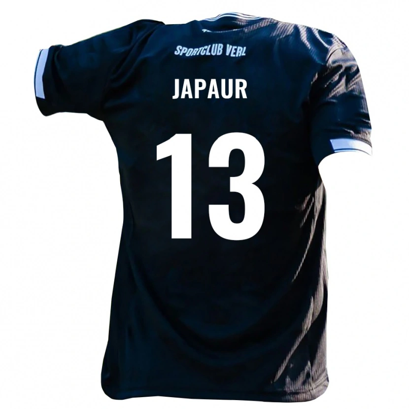 Danxen Dětské Alem Japaur #13 Černá Bílá Daleko Hráčské Dresy 2025/26 Dres