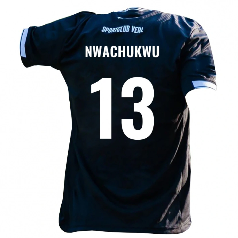 Danxen Dětské Isaak Nwachukwu #13 Černá Bílá Daleko Hráčské Dresy 2025/26 Dres