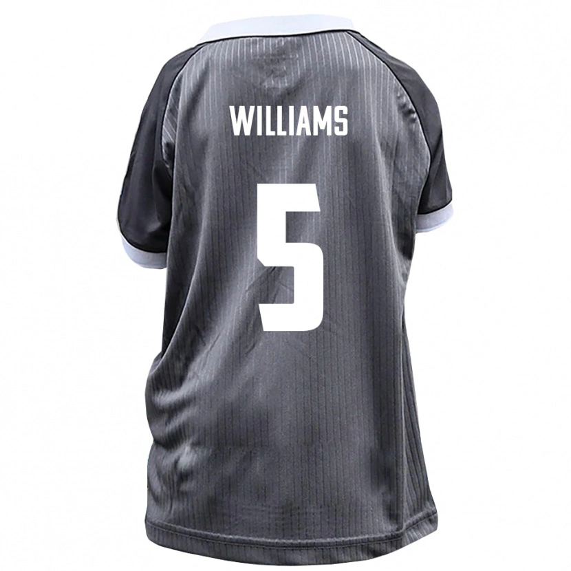Danxen Dětské Daniel Williams #5 Šedá Bílá Daleko Hráčské Dresy 2025/26 Dres
