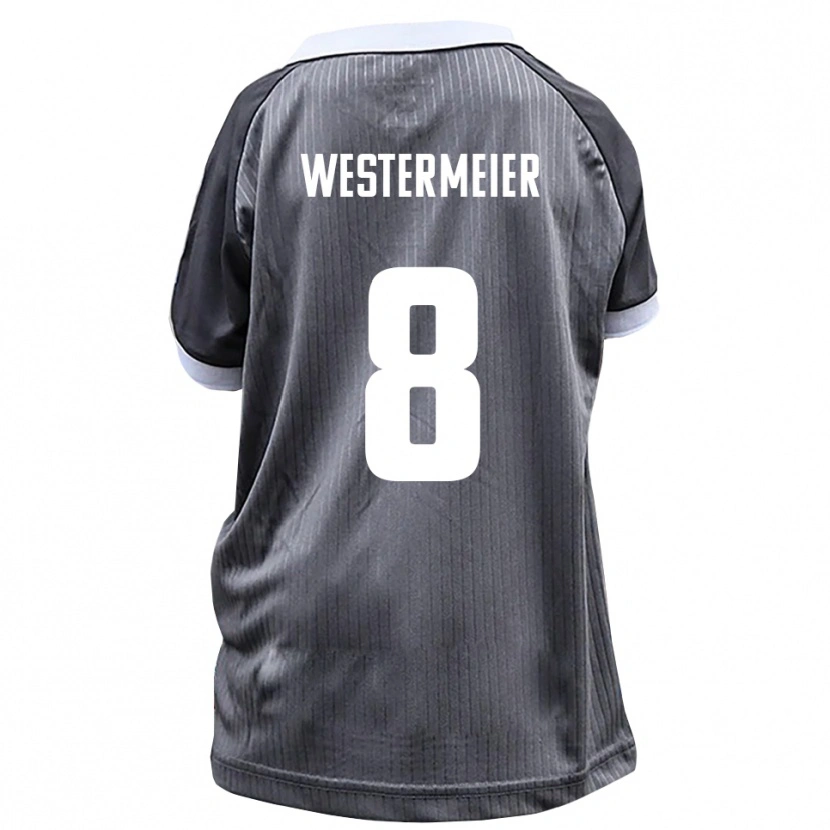 Danxen Dětské Ben Westermeier #8 Šedá Bílá Daleko Hráčské Dresy 2025/26 Dres