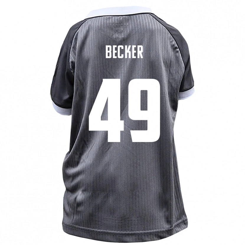 Danxen Dětské André Becker #49 Šedá Bílá Daleko Hráčské Dresy 2025/26 Dres
