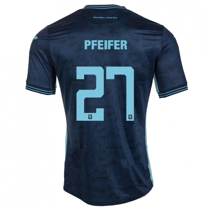 Danxen Dětské Manuel Pfeifer #27 Královská Modrá Daleko Hráčské Dresy 2025/26 Dres