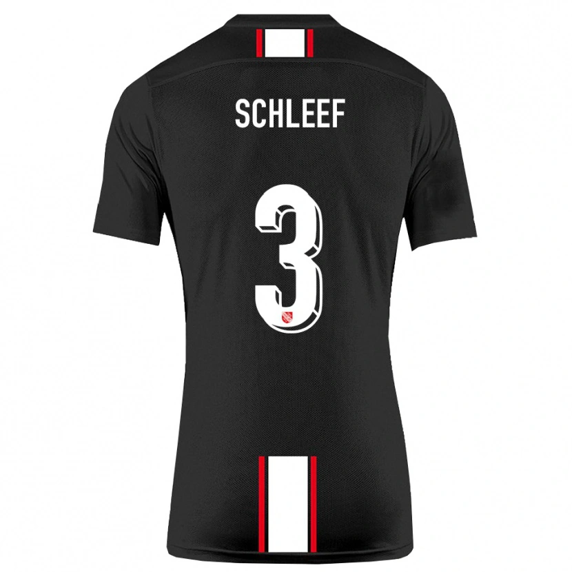 Danxen Dětské Marco Schleef #3 Černá Bílá Daleko Hráčské Dresy 2025/26 Dres