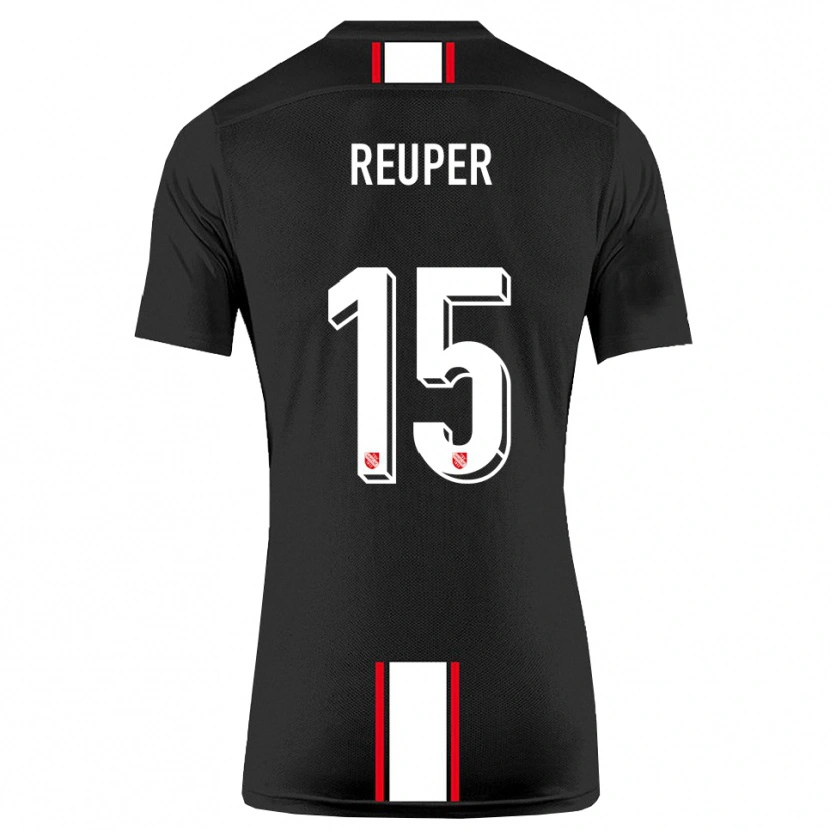 Danxen Dětské Tim Reuper #15 Černá Bílá Daleko Hráčské Dresy 2025/26 Dres