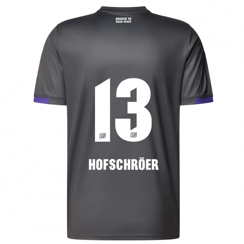 Danxen Dětské Joris Hofschröer #13 Šedá Fialová Daleko Hráčské Dresy 2025/26 Dres