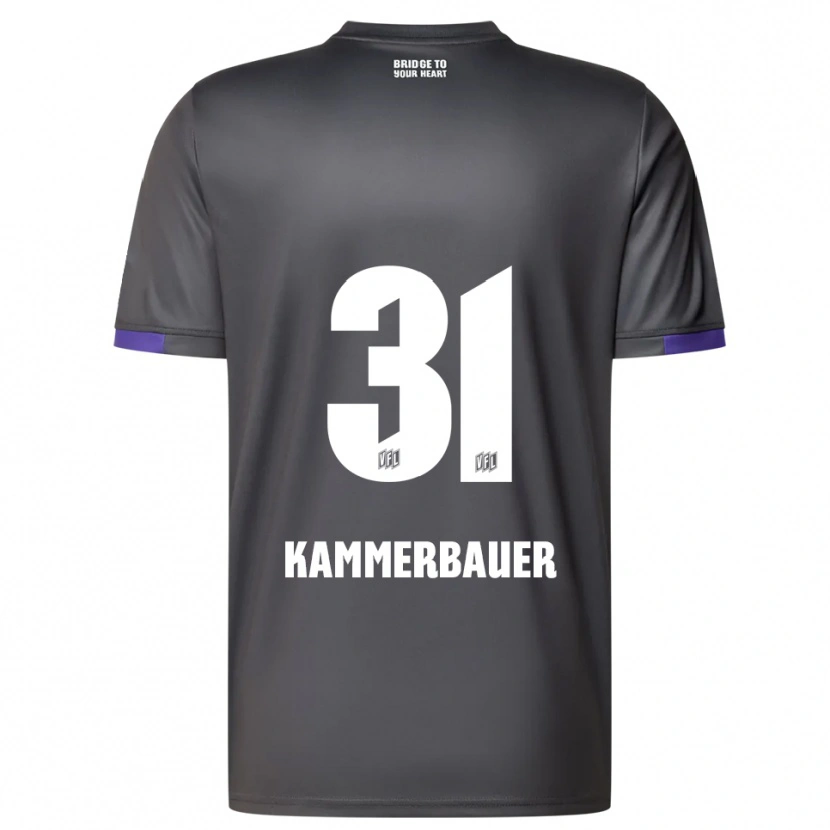 Danxen Dětské Patrick Kammerbauer #31 Šedá Fialová Daleko Hráčské Dresy 2025/26 Dres