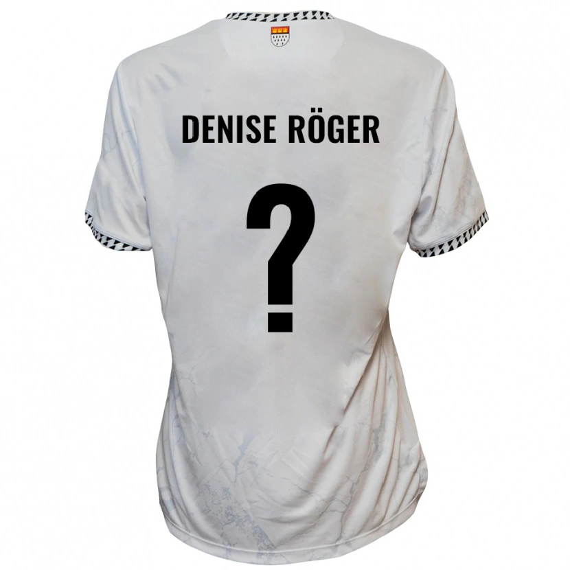 Danxen Dětské Kim Denise Röger #0 Bílá Černá Daleko Hráčské Dresy 2025/26 Dres