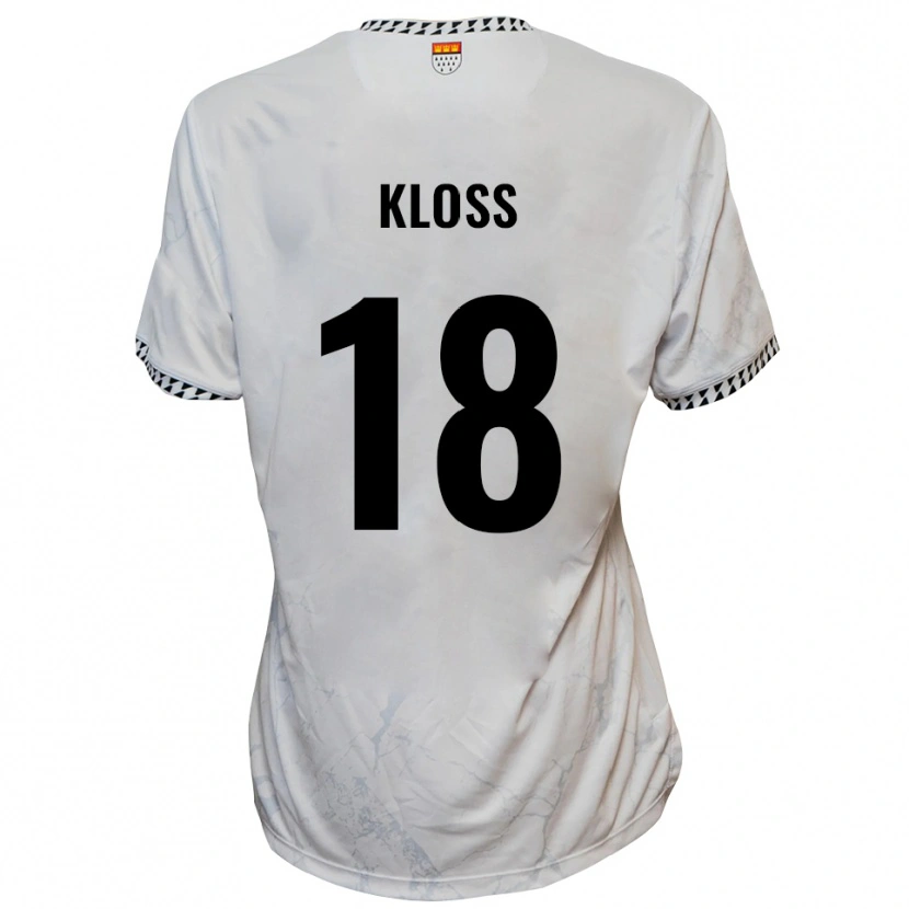 Danxen Dětské Tim Kloss #18 Bílá Černá Daleko Hráčské Dresy 2025/26 Dres