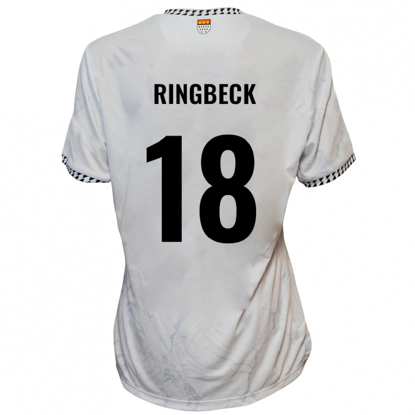 Danxen Dětské Noah Ringbeck #18 Bílá Černá Daleko Hráčské Dresy 2025/26 Dres