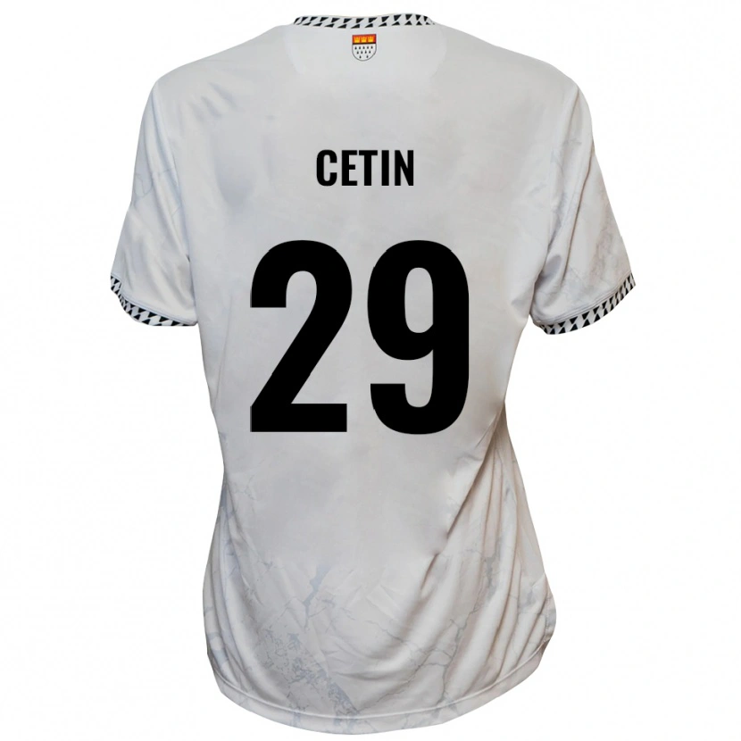Danxen Dětské Erkan Cetin #29 Bílá Černá Daleko Hráčské Dresy 2025/26 Dres
