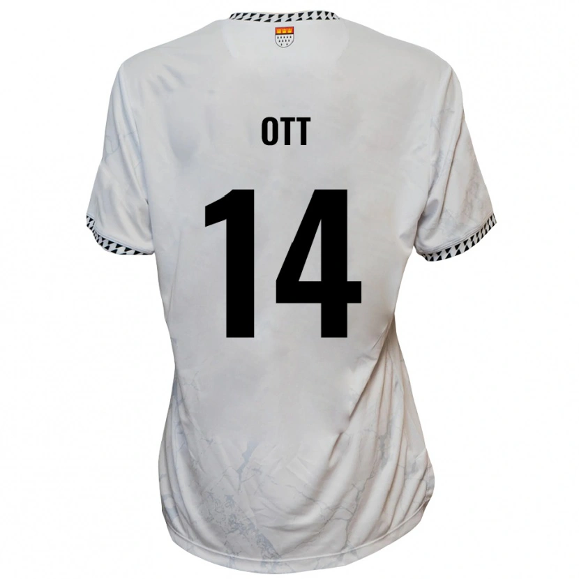 Danxen Dětské Raphael Ott #14 Bílá Černá Daleko Hráčské Dresy 2025/26 Dres