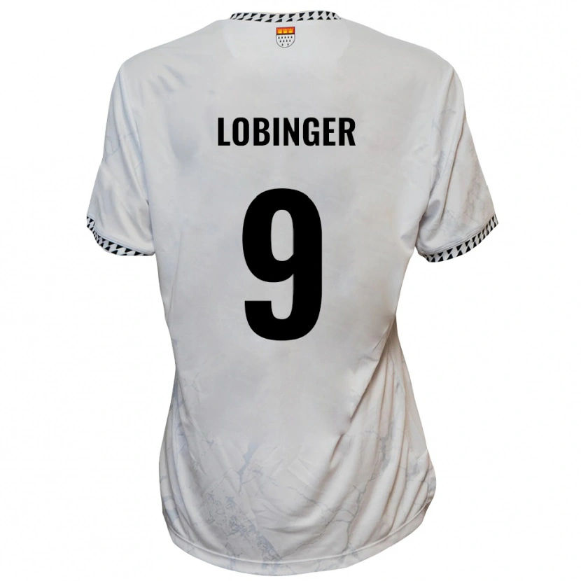 Danxen Dětské Lex-Tyger Lobinger #9 Bílá Černá Daleko Hráčské Dresy 2025/26 Dres