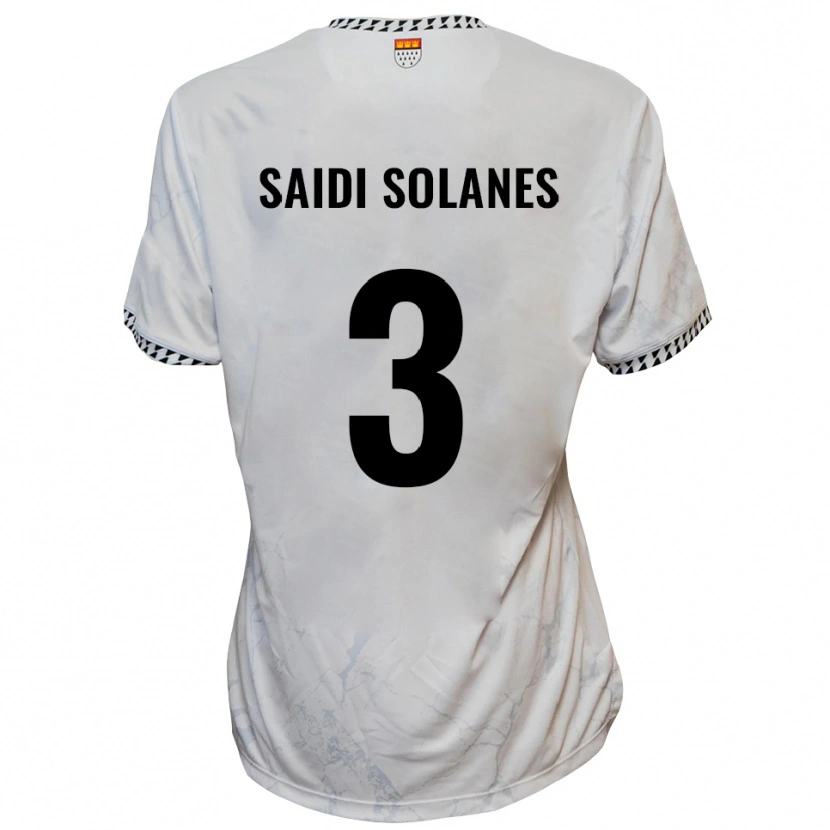 Danxen Dětské Maruan Saidi Solanes #3 Bílá Černá Daleko Hráčské Dresy 2025/26 Dres