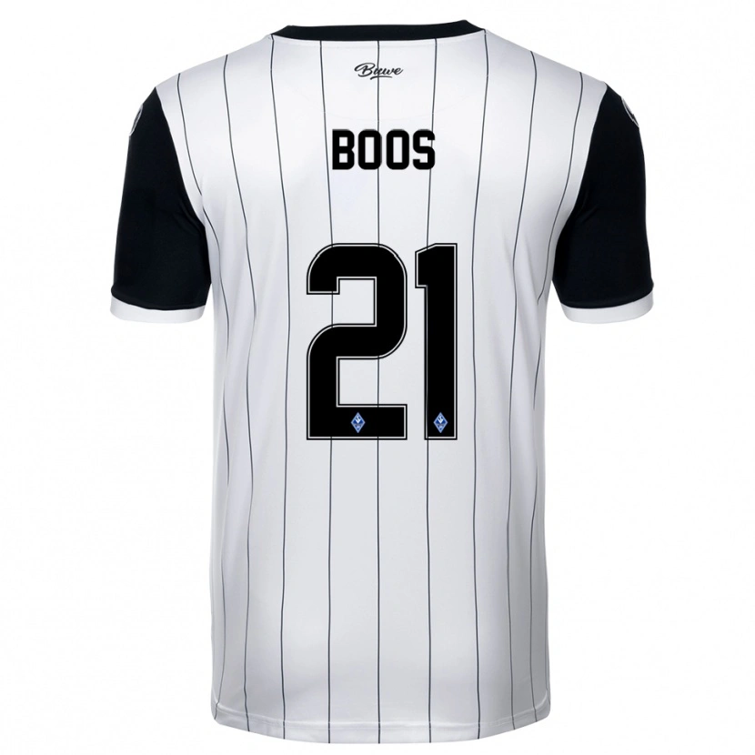Danxen Dětské Noah Boos #21 Bílá Černá Daleko Hráčské Dresy 2025/26 Dres
