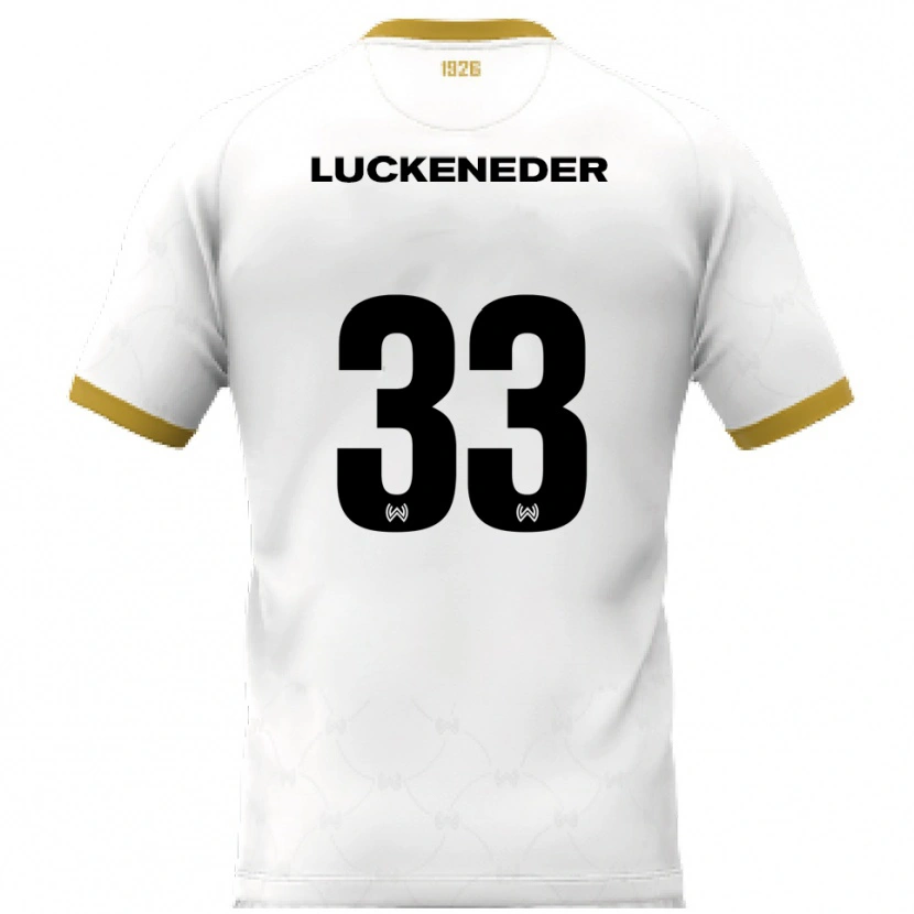 Danxen Dětské Felix Luckeneder #33 Bílá Zlatá Daleko Hráčské Dresy 2025/26 Dres