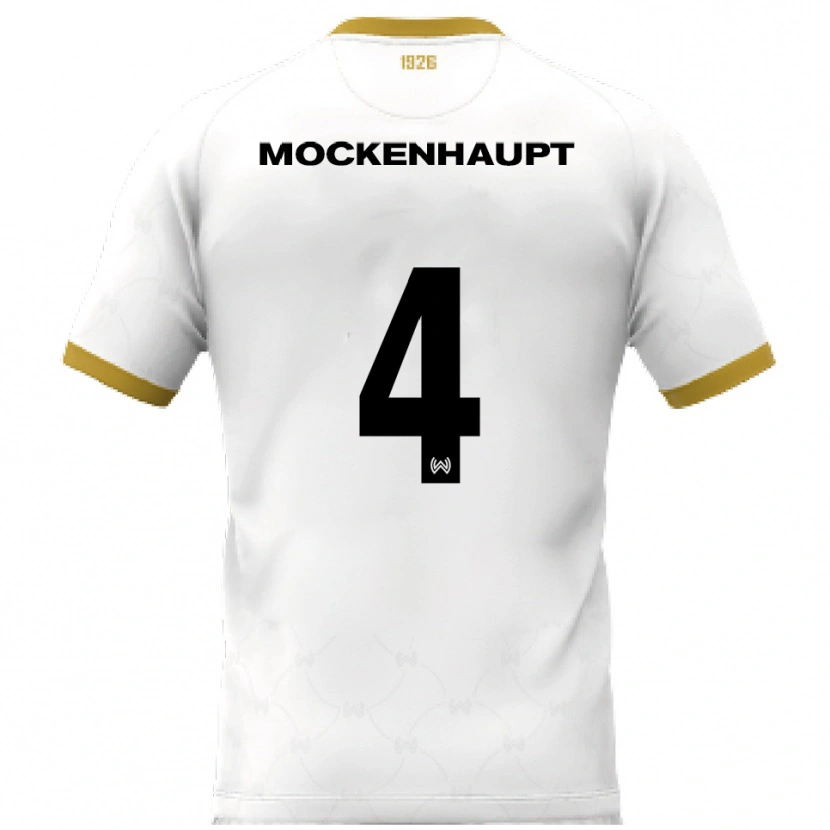 Danxen Dětské Sascha Mockenhaupt #4 Bílá Zlatá Daleko Hráčské Dresy 2025/26 Dres