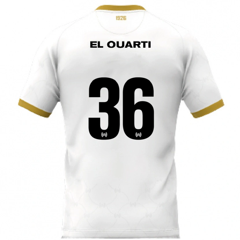 Danxen Dětské Nassim El Ouarti #36 Bílá Zlatá Daleko Hráčské Dresy 2025/26 Dres