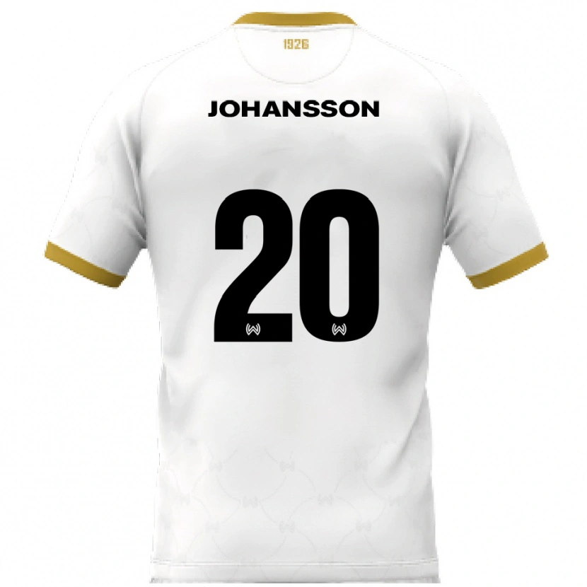 Danxen Dětské Ryan Johansson #20 Bílá Zlatá Daleko Hráčské Dresy 2025/26 Dres