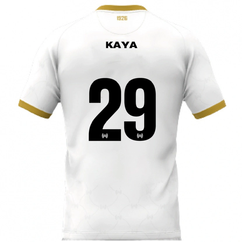 Danxen Dětské Fatih Kaya #29 Bílá Zlatá Daleko Hráčské Dresy 2025/26 Dres