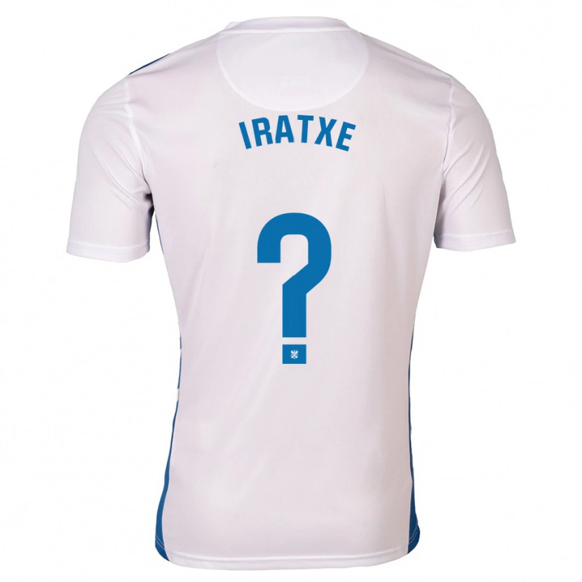 Danxen Pánské Iratxe Perez Gonzalez #0 Bílá Modrá Domů Hráčské Dresy 2025/26 Dres