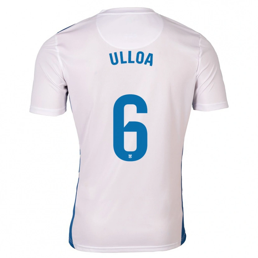 Danxen Pánské Alberto Ulloa #6 Bílá Modrá Domů Hráčské Dresy 2025/26 Dres