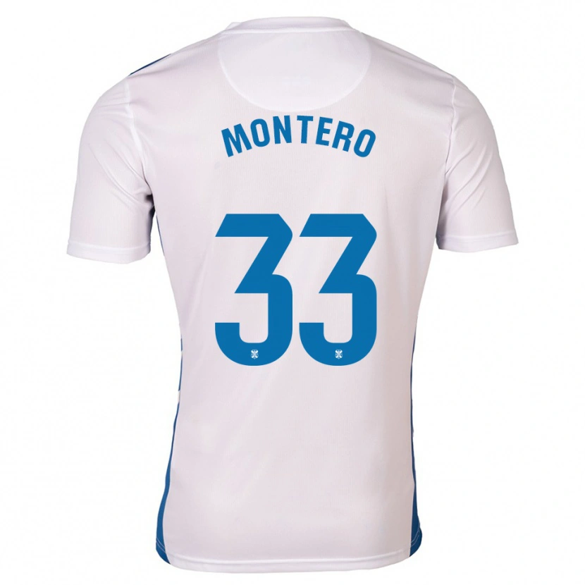 Danxen Pánské Manuel Montero #33 Bílá Modrá Domů Hráčské Dresy 2025/26 Dres