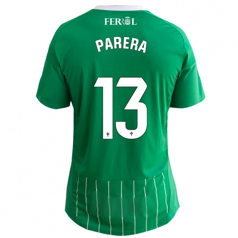 Danxen Pánské Miquel Parera #13 Zelená Bílá Domů Hráčské Dresy 2025/26 Dres