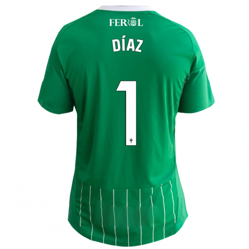 Danxen Pánské Lucas Díaz #1 Zelená Bílá Domů Hráčské Dresy 2025/26 Dres