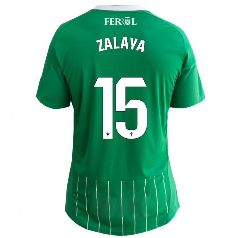 Danxen Pánské Álex Zalaya #15 Zelená Bílá Domů Hráčské Dresy 2025/26 Dres