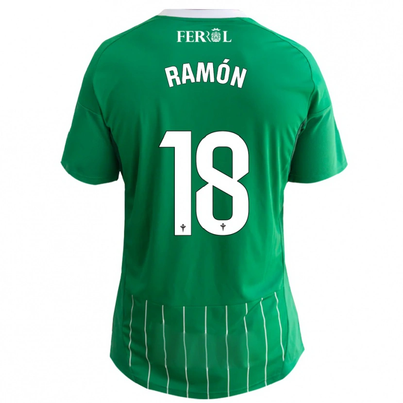 Danxen Pánské Álvaro Ramón #18 Zelená Bílá Domů Hráčské Dresy 2025/26 Dres