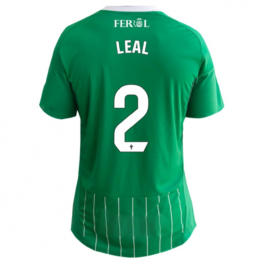 Danxen Pánské Miguel Leal #2 Zelená Bílá Domů Hráčské Dresy 2025/26 Dres